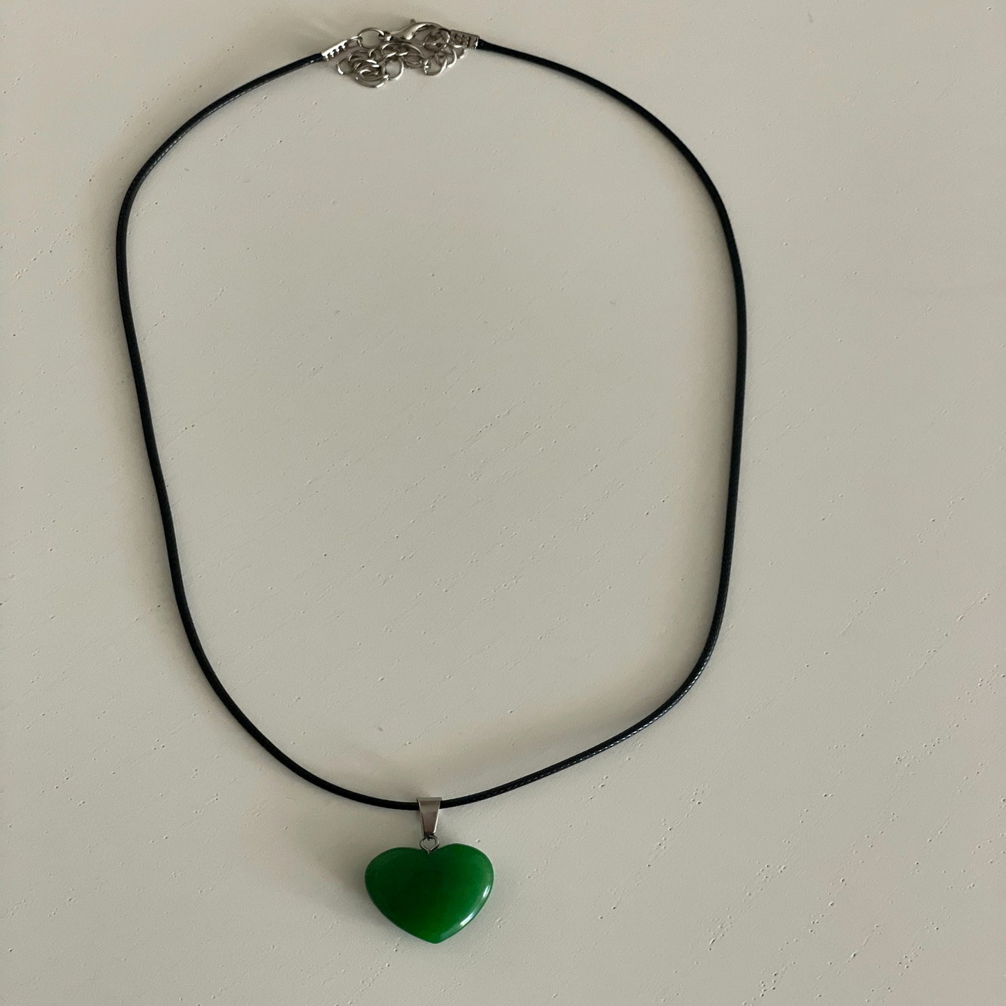 Little Green Jade Heart