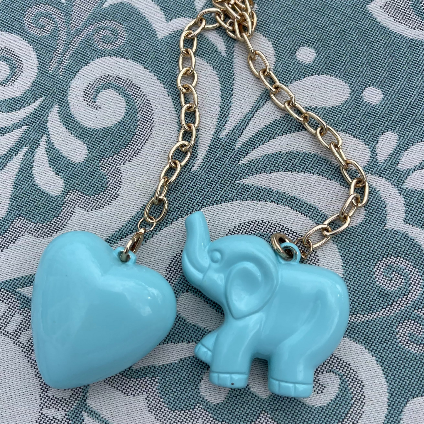 Elephant & Heart Necklace